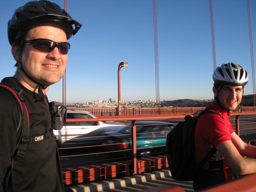 IMG_1962 Ergin and Dincer on Golden Gate Bridge